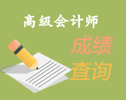 高級(jí)會(huì)計(jì)師成績(jī)查詢