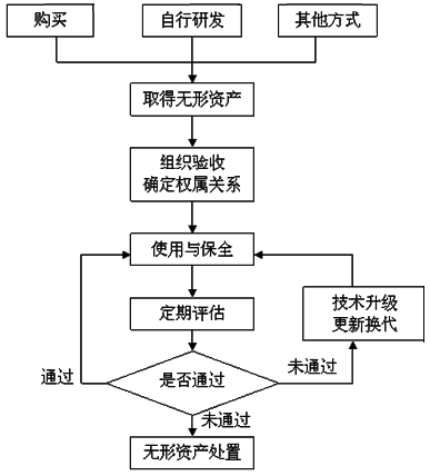 無(wú)形資產(chǎn)日常管理流程圖