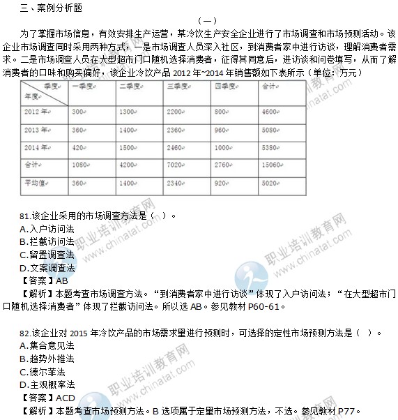 2015年初級(jí)經(jīng)濟(jì)師工商管理專業(yè)試題及答案解析