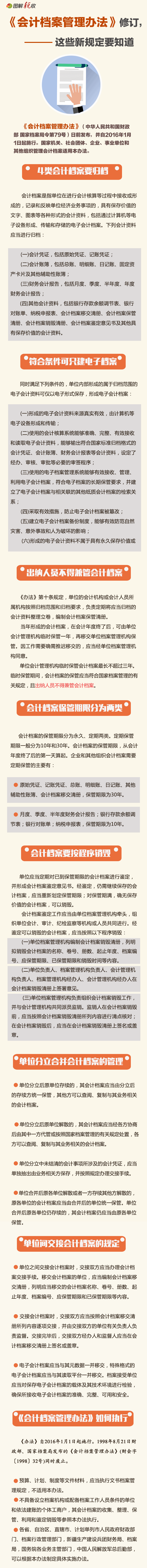 會計檔案管理辦法明年實施 這些新規(guī)定要知道