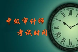 中級審計(jì)師考試時(shí)間