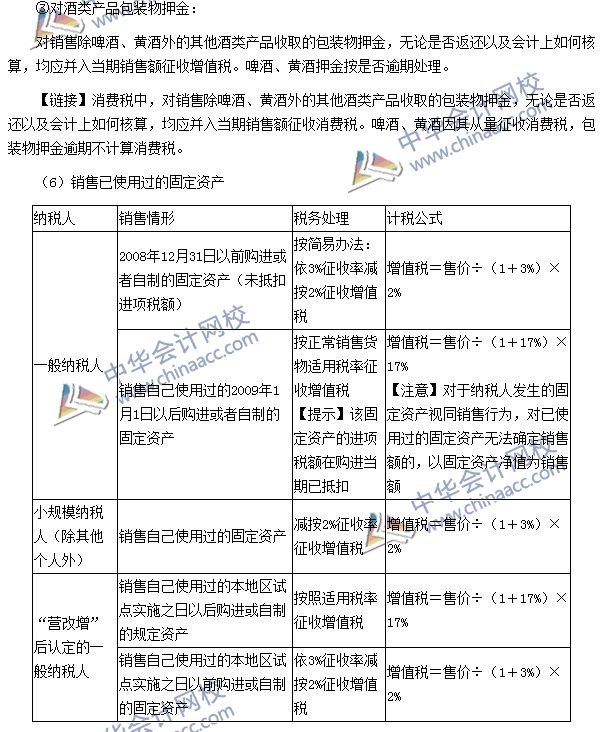 增值稅銷項稅額、進項稅額、應(yīng)納稅額的計算