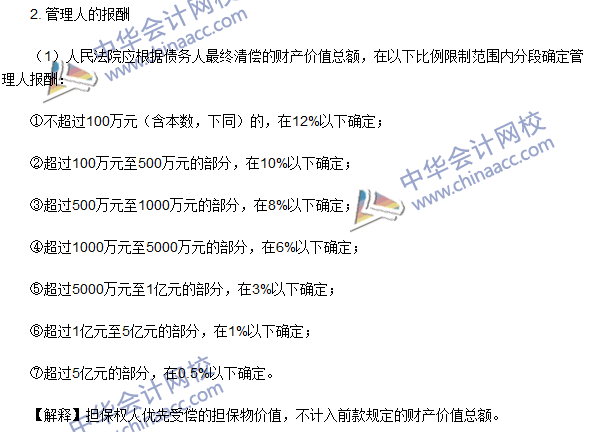 注冊會計師《經(jīng)濟法》高頻考點：管理人的資格與報酬