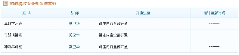 2016年中級(jí)經(jīng)濟(jì)師《財(cái)政稅收知識(shí)與實(shí)務(wù)》新課全面開(kāi)通