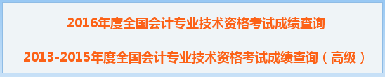 2016年中級(jí)會(huì)計(jì)職稱成績(jī)查詢?nèi)肟?全國(guó)會(huì)計(jì)資格評(píng)價(jià)網(wǎng)