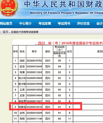 高級會計(jì)師“銀榜”獲得者備考心得：跟著網(wǎng)校腳步驚喜過高會