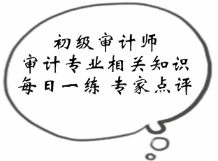 初級審計師《審計專業(yè)相關(guān)知識》易錯題點評