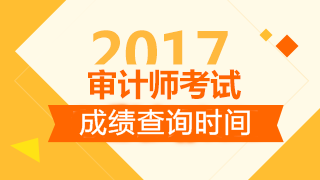 2017審計(jì)師考試成績查詢時間