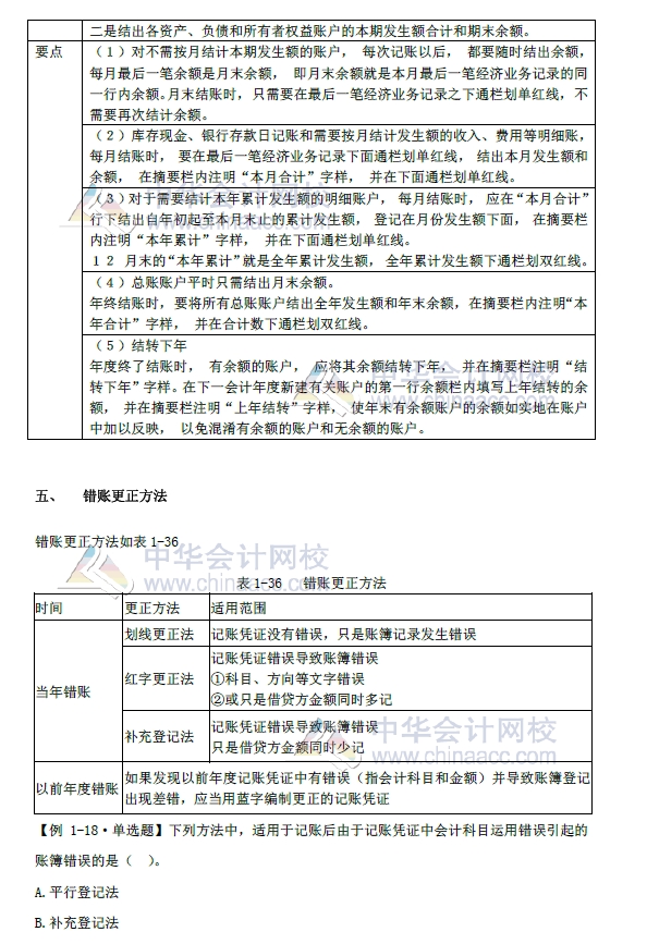 2018年初級會計實(shí)務(wù)改革第一章內(nèi)容 會計賬簿