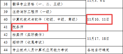 定了！2019年稅務(wù)師考試時間為11月09日-10日