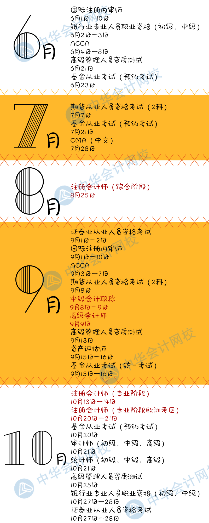 建議收藏|2018年金融、會計(jì)考試日歷都在這里了！