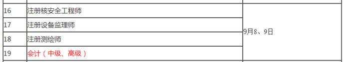 重磅！2018年高級(jí)會(huì)計(jì)師考試時(shí)間公布：9月9日