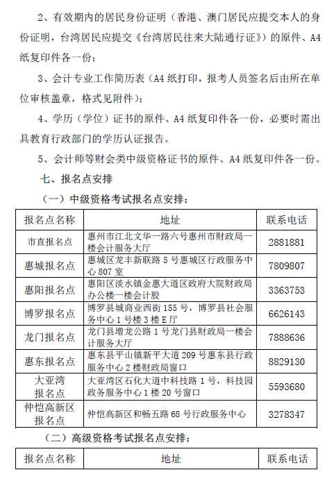 廣東惠州2018年高級(jí)會(huì)計(jì)師考試報(bào)名時(shí)間