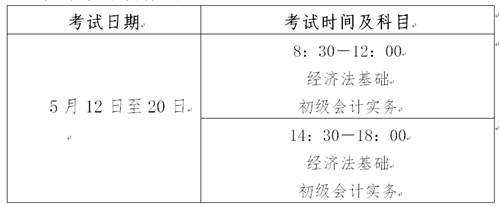 2018初級會計職稱考試時間是幾號 考試中間有休息時間嗎