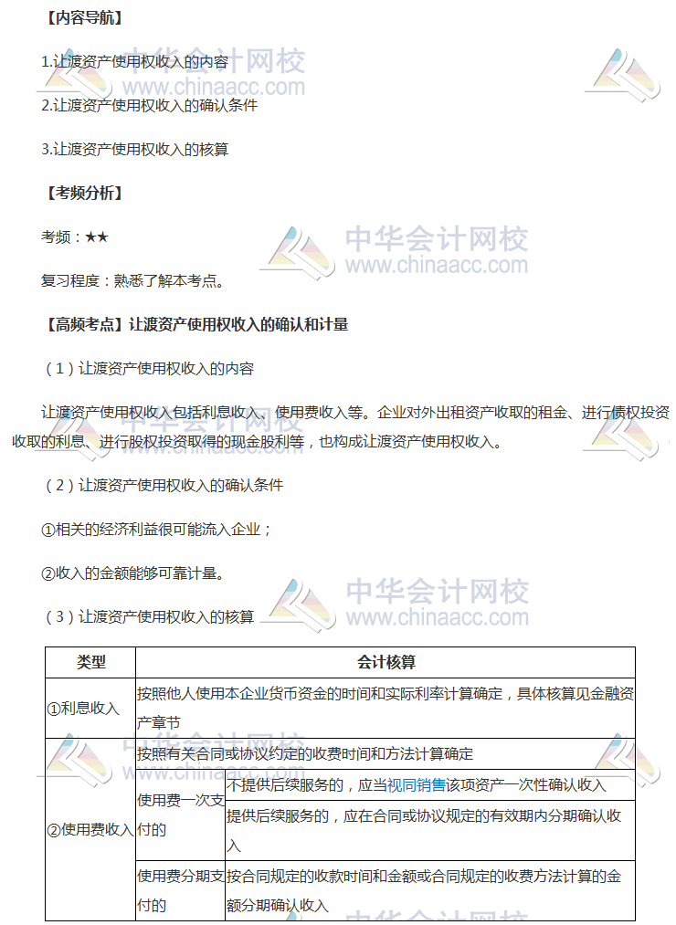 2018年中級職稱《中級會計實務(wù)》高頻考點：讓渡資產(chǎn)