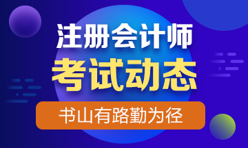 2019年注冊會計師考試時間