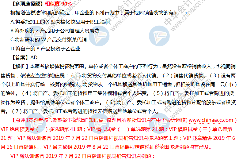 2019中級會計職稱VIP簽約特訓計劃《經(jīng)濟法》考試情況分析