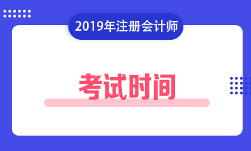 2019注會專業(yè)階段各科考試時間安排