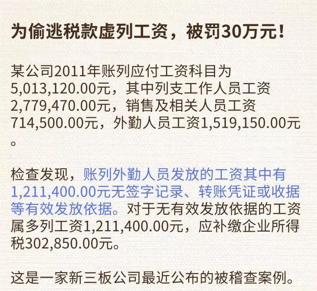 2019年工資和社保的這4個(gè)方面存在漏稅風(fēng)險(xiǎn)，會(huì)計(jì)趕緊自查！