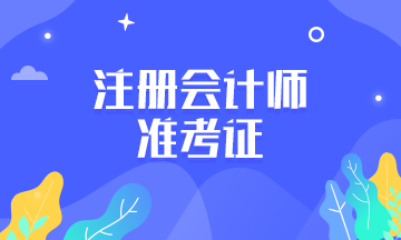 注會考試準(zhǔn)考證