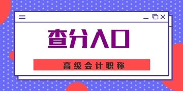 貴州2019年高級(jí)會(huì)計(jì)師考試成績(jī)查詢?nèi)肟谝验_(kāi)通