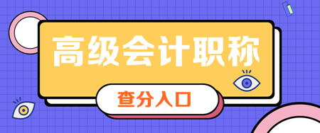 四川2019年高級(jí)會(huì)計(jì)師查分入口已開通