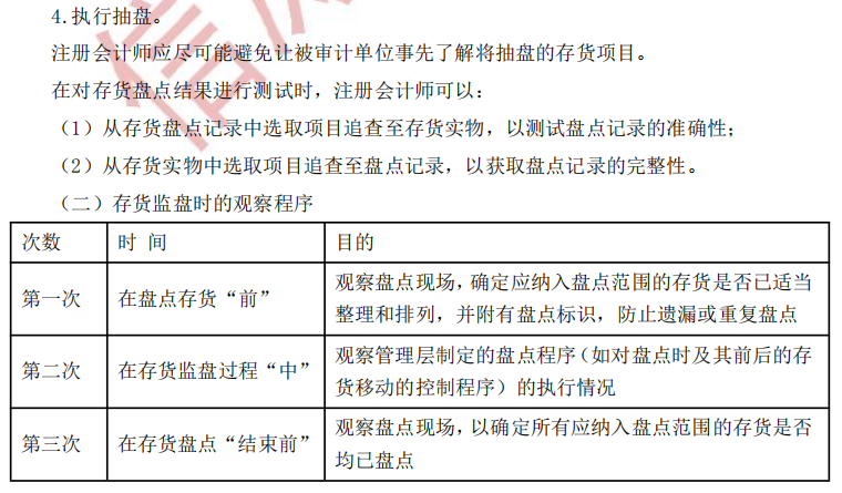 注冊會計師審計第十一章干貨內(nèi)容考點2