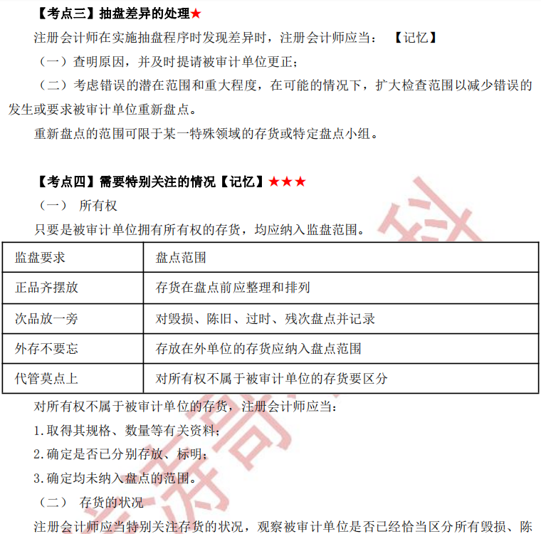 注冊會計師審計第十一章干貨內(nèi)容考點3