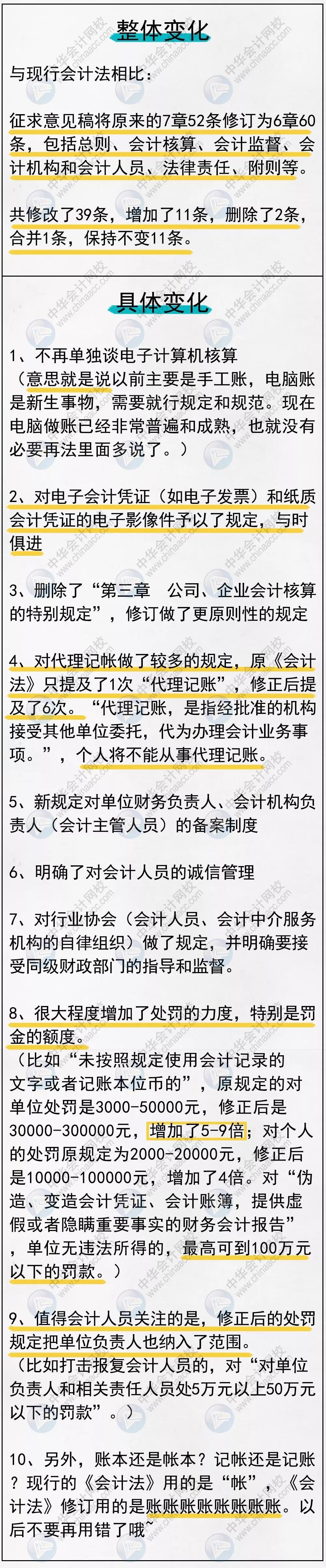 新《會計法》修訂草案公布 變化太大了 會計一定要看！