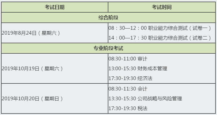 2020年cpa考試時(shí)間報(bào)名時(shí)間分別是什么時(shí)候？