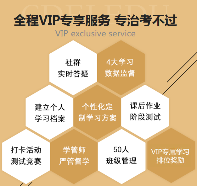 全程VIP專享服務(wù) 專治考不過