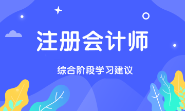 注冊會計師綜合階段備考