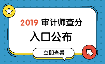 2019初級審計(jì)師成績查詢