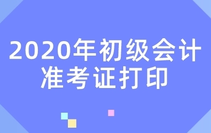 初級(jí)會(huì)計(jì)考試準(zhǔn)考證打印時(shí)間