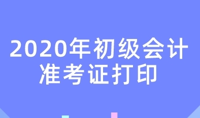 初級(jí)會(huì)計(jì)準(zhǔn)考證打印