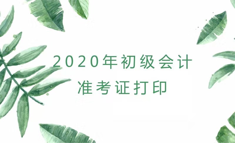 內(nèi)蒙古2020年初級會計考試準(zhǔn)考證打印時間你知道了嗎？