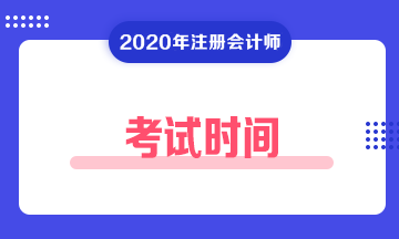 山西2020年注冊會計師考試時間