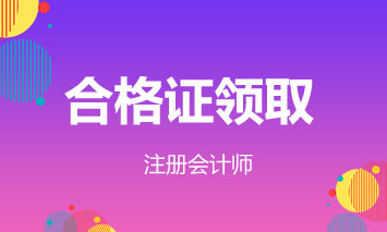 河南2019年注會(huì)合格證領(lǐng)取時(shí)間