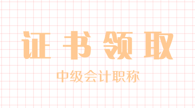 福建廈門2019年中級會計職稱證書領取方式