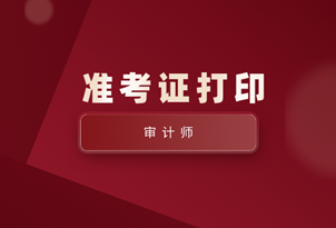 2020中級審計師準(zhǔn)考證打印