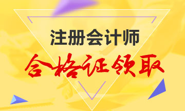 沈陽2019年CPA合格證領(lǐng)取時(shí)間