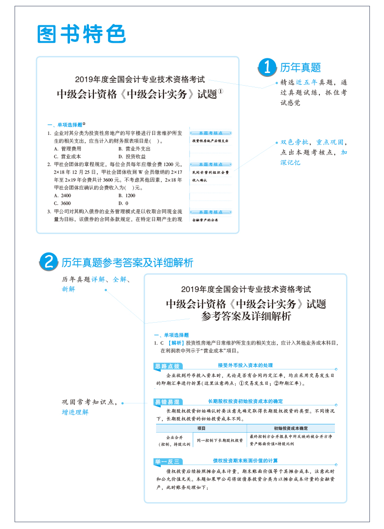 【PDF版】2020中級會計職稱《歷年試題全解》搶鮮試讀！