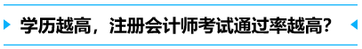 學歷越高，考試通過率越高？