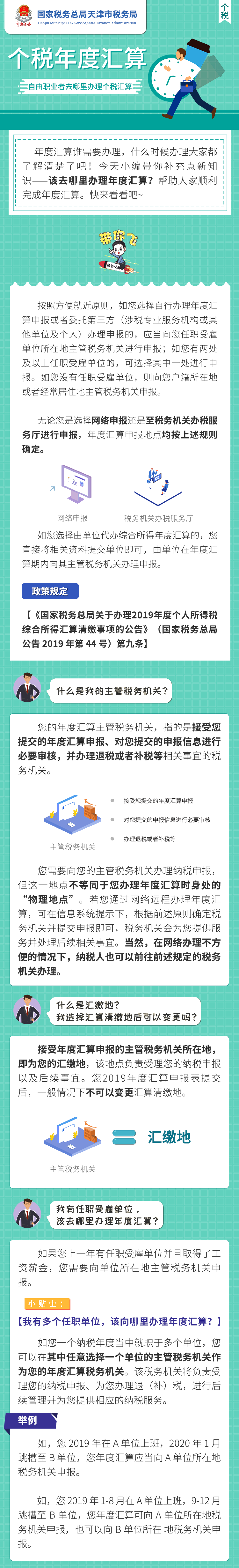 個(gè)稅年度匯算：自由職業(yè)者去哪里辦理個(gè)稅匯算？