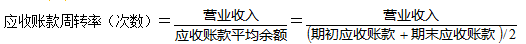 2020年中級會計(jì)職稱財(cái)務(wù)管理知識點(diǎn)：應(yīng)收賬款周轉(zhuǎn)率