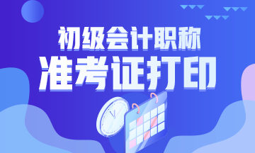 西藏2020年會計初級考試準考證開始打印了嗎？