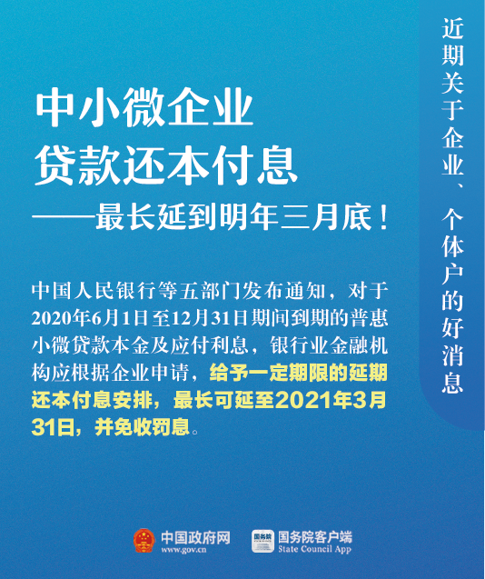 關(guān)于企業(yè)、個體戶，近期9個好消息！