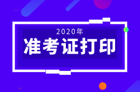 江蘇2020年初級經(jīng)濟(jì)師準(zhǔn)考證打印時間：11月13日-20日