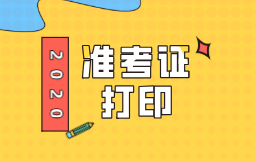 西藏2020年初級(jí)經(jīng)濟(jì)師準(zhǔn)考證打印時(shí)間：11月17日-20日