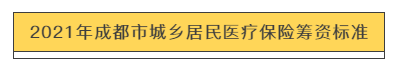 速轉(zhuǎn)！成都市2021年城鄉(xiāng)居民基本醫(yī)療保險(xiǎn)繳費(fèi)標(biāo)準(zhǔn)出爐